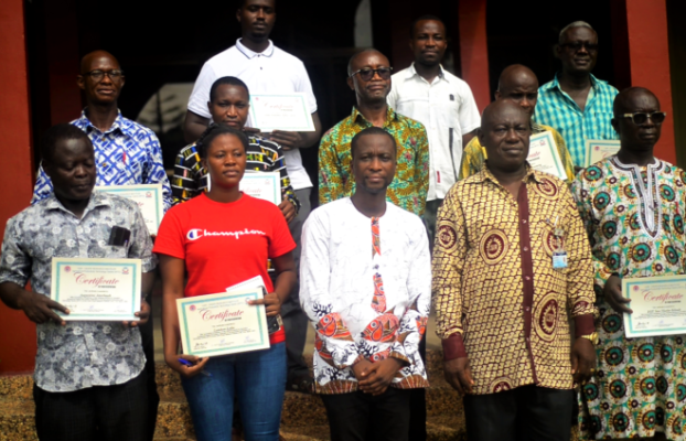 Government workers and farmers undergo fisheries training for self-employment after retirement.