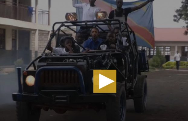 Eastern DRC students build car using waste material