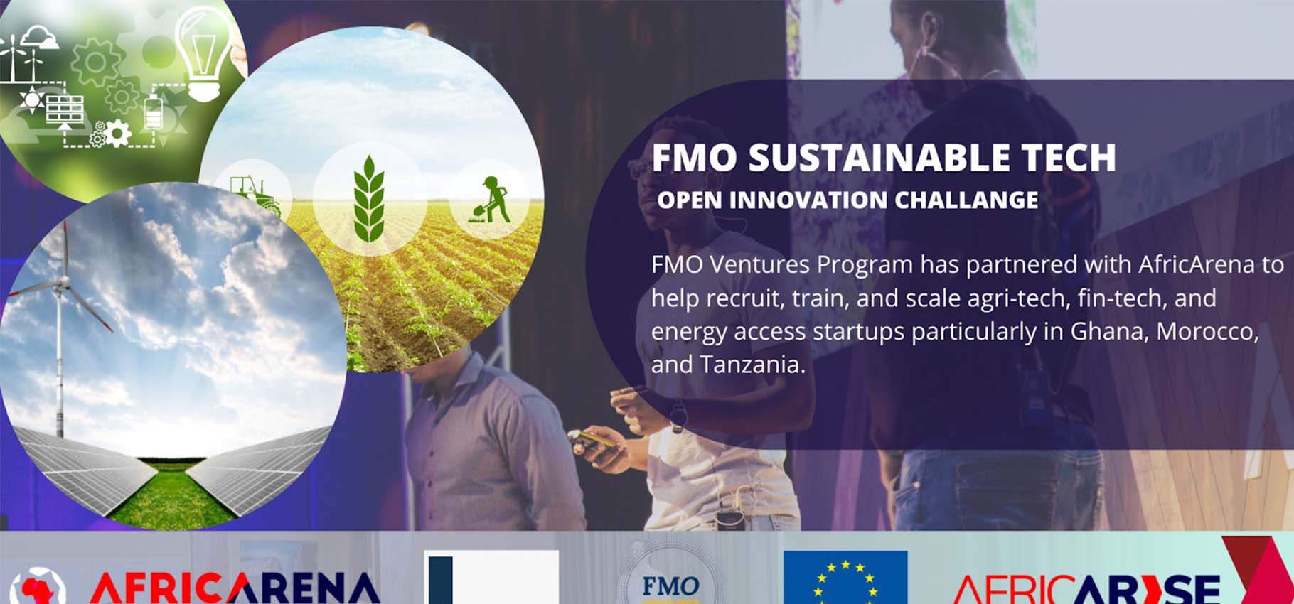 FMO announces its support for the AfricArise program to help accelerate tech startups in Ghana, Morocco and Tanzania