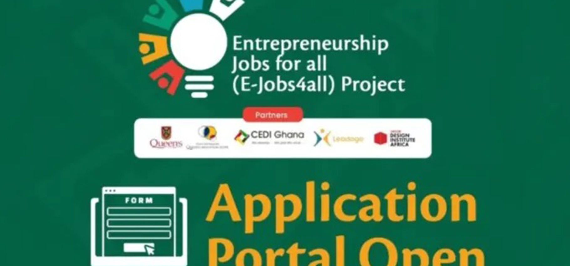 Apply Now || Entrepreneurship Jobs for All (E-Jobs4all) 2022 Applications Open