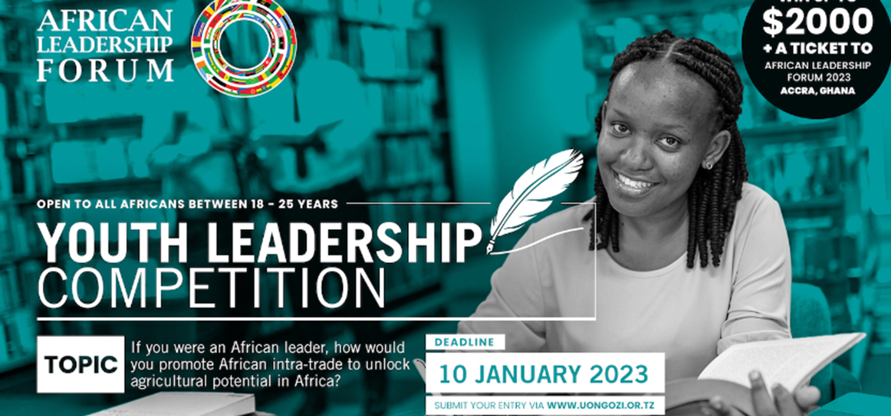 Youth Leadership Competition of UONGOZI Institutes 2023 ($2,000)